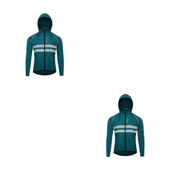 Soidarity Chaqueta de ciclismo abrigo con capucha para correr rompevientos chaleco reflectante a prueba de viento ropa impermeable moto mujer Type6 NO6