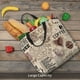 thumbnail image 5 of Balery Abstract Coffee Pattern With Letters Bolsa de Mano para Mujeres con Cremallera, Bolsa de Gimnasio con Compartimentos, Bolsa para Laptop, Bolsa para Trabajo, 5 of 7