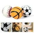 thumbnail image 4 of Shulemin - Juego de 3 pelotas chirriantes para perros, resistentes a las mordeduras, de goma de alta elasticidad, para perros pequeños y medianos, pelota deportiva para entrenamiento de mascotas, 4 of 8