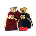 thumbnail image 4 of EeaseMX 12 bolsas con cordón para guardar joyas, organizadoras de tela, pequeñas (negro, rojo oscuro y rojo), 4 of 7