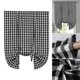 thumbnail image 5 of Buffalo Tie Up Window Cortinas - Cortinas de cenefa de cocina semitransparentes con bolsillo para barra, cortinas de cocina, 42 pulgadas, 1 Negro Macarena cortinas a cuadros de búfalo, 5 of 8