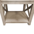 thumbnail image 4 of Home Square 24" Wood 1 Drawer End Table with Cross Sides in White - Set of 2, 4 of 8