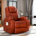 thumbnail image 3 of Homall Power Lift Recliner with Massage Function for Elderly,Ergonomic Recliner Chair for Living Room,Heavy Duty Leathaire Single Sofa with 2 Cup Holder for Bedroom Home Theater,Brown, 3 of 7