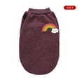 thumbnail image 3 of Billuyoard Ropa para perros, suéter para mantener el calor para mascotas, dulce regalo, chaleco transpirable para cachorros, camisa para Ropa para mascotas Marrón S, 3 of 6