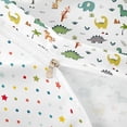 thumbnail image 4 of Metsweet Safari Dino Elephant Giraffe Twin Duvet Cover, Cartoon Animal Twin Bedding, Green Gray White,2pcs,1 Duvet Cover and 1 Pillowcase, 4 of 6