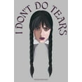 thumbnail image 2 of Men's Wednesday I Don't Do Tears Graphic Tee Silver Large, 2 of 4