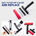 thumbnail image 3 of 2 Pack 6" Putty Knife Razor Blade Scraper Tool with Extra 25PCS Double Edge Metal Blades for Cleaning Paint, Caulk, Adhesive, Label, Decal, Sticker from Window, Glass, Tile, Floor, Stove Top, 3 of 7