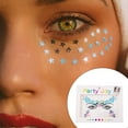 thumbnail image 4 of Pegatinas de diamantes de imitación Seitruly maquillaje facial resina brillante, 4 of 6