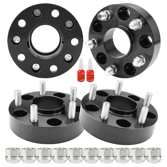 Espaciadores de rueda centrados en cubos Richeer 5X5 para Wrangler Jl/Jlu 2018-2022 2011-2022 Grand Cherokee Wk2 2019-2022 Gladiator Jt Durango Espaciador de rueda forjado de 1,5 pulgadas, 5 x 127 mm,