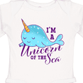 thumbnail image 4 of Inktastic Cute Narwhal I'm a Unicorn of The Sea Girls Long Sleeve Baby Bodysuit, 4 of 5