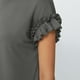 thumbnail image 4 of Blusas para mujer,Top de encaje para mujer, manga corta, cuello redondo, mezcla de nailon y elastano, ropa informal para el hogar, sopatenor, 4 of 8