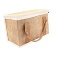 thumbnail image 3 of Bolsa de entrega aislada, bolsa de compras de comestibles, bolso de mano portátil multiusos con Blanco caqui, 3 of 9