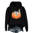 thumbnail image 2 of Halloween Hoodies for Women 2025 Funny Pumpkin Cat Cute Hoodies Hooded Sweatshirt Hoodie Women Pullover, 2 of 6