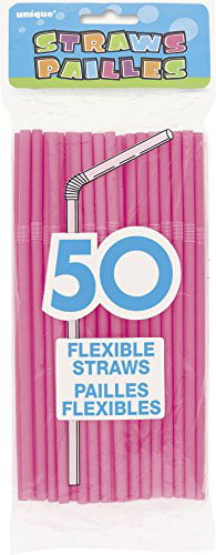 400 Pc Long Flexible Drinking Straws Party Bar Drinking Supplies Plastic Bendy