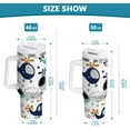 thumbnail image 3 of Funny Helicopters Tumbler Handle Lid and Straw Water Bottle Stainless Steel Coffee Travel Tumbler Mug Cups Gifts for Men Women 30oz, 3 of 6