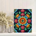 thumbnail image 2 of Qisvanset Floral Embroidery Canvas Wall Art Print 15.75x11.81 Inches, 2 of 8