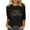 Black, variant on ZRGHAOYLQ Christmas Shirts for Women 2025 Trendy 3/4 Sleeve Basic Pullover Funny Merry Christmas Graphic Tees Dressy Crewneck Tunic Tops