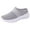 Y6-Gray, variant on Women's Mesh Walking Shoes Slip on Summer Spring Breathable Backless Mule Shoes Closed Toe Non-Slip Outdoor Walking Sneakers Slippers,Gray 37(US-6.5)