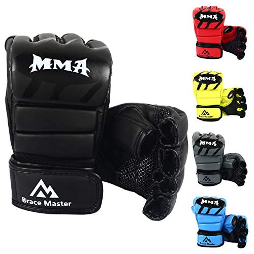 Brace Master MMA Gloves UFC Gloves Boxing Gloves for Men Women Leather More Padd 