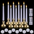 thumbnail image 1 of Juego de Velas LED 3D MIXALY Blancas con Temporizador y Candelabros Extraíbles, 1 of 7