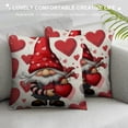 thumbnail image 3 of WERPE  Valentines Day Pillow Covers, Valentines Decorations Indoor Pillow Covers  Red Buffalo Plaid Gnomes, Valentine Day Decor Throw Pillow Covers for Couch Sofa Living Room Outdoor, 3 of 5