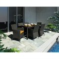 thumbnail image 1 of CorLiving Parc Terrasse 7 Pièce en Osier Patio Ensemble en Noir, 1 of 2