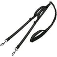 thumbnail image 1 of Double Dog Leash with Extra Traffic Handles, 360 Swivel No Tangle Dual Dog Walking Leash, Comfortable Shock Absorbing Reflective Bungee for Two Dogs( Black), 1 of 5
