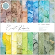 Craft Consortium Double-Sided Paper Pad 12"X12" 30/Pkg-Ink Drops - Earth, 20 Designs