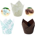 thumbnail image 2 of 150 tazas para tartas, 50 nubes verdes, 50 nubes de oro blanco, 50 nubes de café dorado. Ormromra MZQ-0698-2, 2 of 9