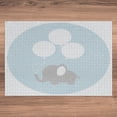 thumbnail image 3 of Ambesonne Animal Cartoon Jigsaw Puzzle, Balloons, Heirloom-Quality Fun Activity for Family Durable Cardboard, 1000 pcs, Pale Blue White Mauve, 3 of 5