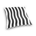 thumbnail image 3 of White with Black Line Stripe Throw Pillow Covers Couch Pillowcases Decor for Bed Sofa 16" x 16", 3 of 7