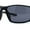 All Black, variant on Mens Color Mirror Rectangle Wrap Plastic Sport Sunglasses Black Blue Tort Blue Mirror
