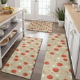 thumbnail image 2 of Red Strawberry Plants Fruit Kitchen Rugs Sets Of 3,Kitchen Runner Rugs Non Skid Washable,Decorative Kitchen Floor Mats for Kitchen,Sink,Laundry,17"x30"+ 17"x47" + 17"x59", 2 of 6