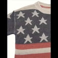 thumbnail image 4 of Suéter con Bandera Estadounidense para Mujer, Sudadera de Punto, Larga, Holgado, para Invierno y Otoño, Color L, 4 of 9