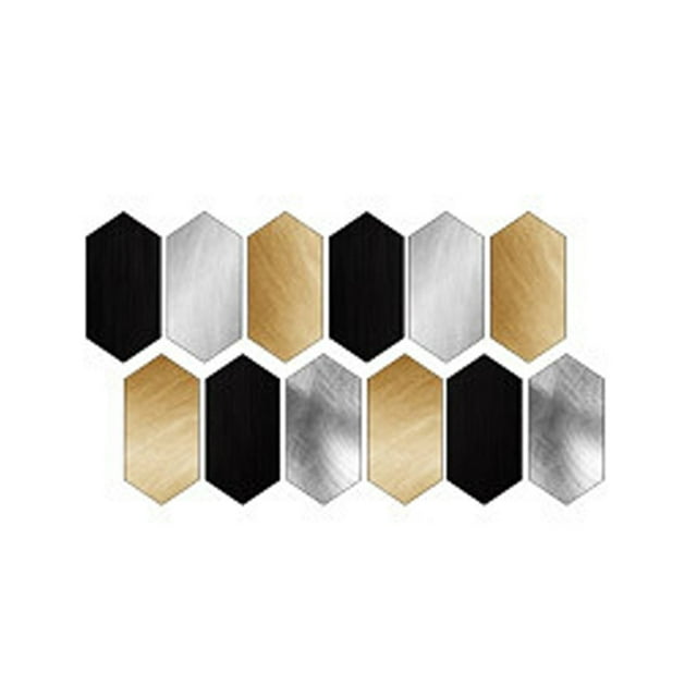 Ornament 12 Pcs Crystal Tile Stickers Diy -Adhesive Wall Stickers Decor