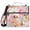 Abstract Watercolor Flower, variant on 3 Ring Zipper Binder with Shoulder Strap Waterproof Trapper Keeper 2 Inch D-Ring 500 Sheets Capacity Camping in Forest