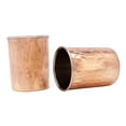 thumbnail image 4 of Straight Tumbler Glass Kitchenware Tableware India Copper Steel Utensils 1 Pair, 4 of 4