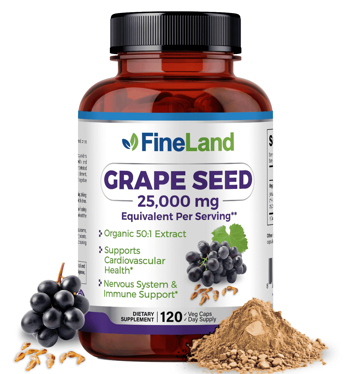 Carlyle Grapeseed Extract, 24000 mg, 240 Capsules, Flavonoids