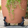 thumbnail image 5 of Set Of 3 Resin Plant Pot Stands, Rabbit Themed Flowerpot Holder For Indoor Outdoor, Drainage Improvement, Garden Decor Gift, 5 of 5