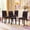 Brown, variant on SUDICA Set of 4 Brown Faux Suede Dining Chairs, Modern Upholstered Chairs with Wide Seat and Black Metal Legs for Dining Room