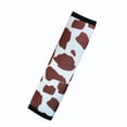 thumbnail image 1 of Protector de hombro para cinturón de seguridad de coche de tela con estampado de vaca, 1 of 5