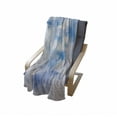 thumbnail image 4 of Fantasy Soft Flannel Fleece Throw Blanket, Cloudy Sky View in Soft Pastel Tones Watercolor Blurry Hazy Serene Picture, Cozy Plush for Indoor and Outdoor Use, 50" x 60", Sky Blue White, by Ambesonne, 4 of 6
