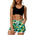 thumbnail image 2 of Women 4th of July Board Shorts Hawaiian Tropical Print Beach Swim Shorts with Pockets, 2 of 10
