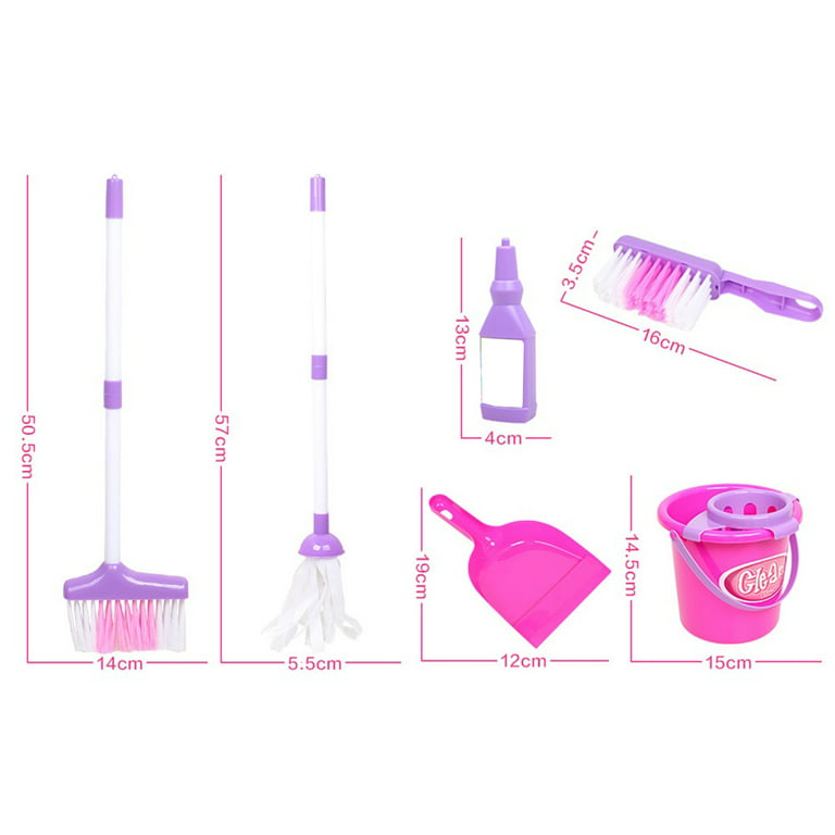 Housekeeping Cleaning Toys Broom Mop Duster Dustpan Brushes Kids Cleaning  Set Children's Educational Simulation Play House Toy - AliExpress
