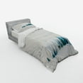 thumbnail image 3 of Ambesonne Christmas Bedding Set 4 Pcs, Watercolor Art Pine Trees, Queen, White Blue, 3 of 3