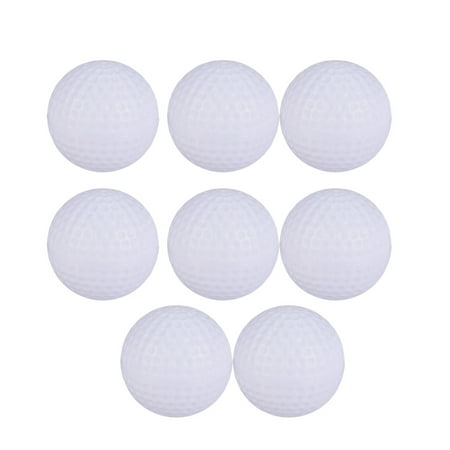 

8pcs Plastic Balls Game Toy Balls Indoor Outdoor Practice Balls for Kids Children Golfer (White)