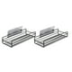 thumbnail image 3 of Tenedores de almacenamiento de baño de 2 piezas de baño Estantes de almacenamiento de pared Estantes de la pantalla de hierro, 3 of 5