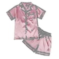thumbnail image 1 of Pajama Set For Kids Silk Pajama Sleepwear, 1 of 4