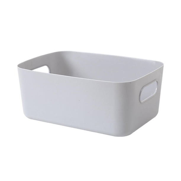Cesta de almacenamiento de escritorio apilable, organizador de maquillaje para estantes, cajones de tocador M