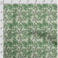 thumbnail image 3 of Soimoi Leaves Printed, Cotton Satin Spandex, Sewing Fabric by The Yard 54 Inch Wide, Decorative Fabric for Dresses and Home Accents, Pear Green, 3 of 5